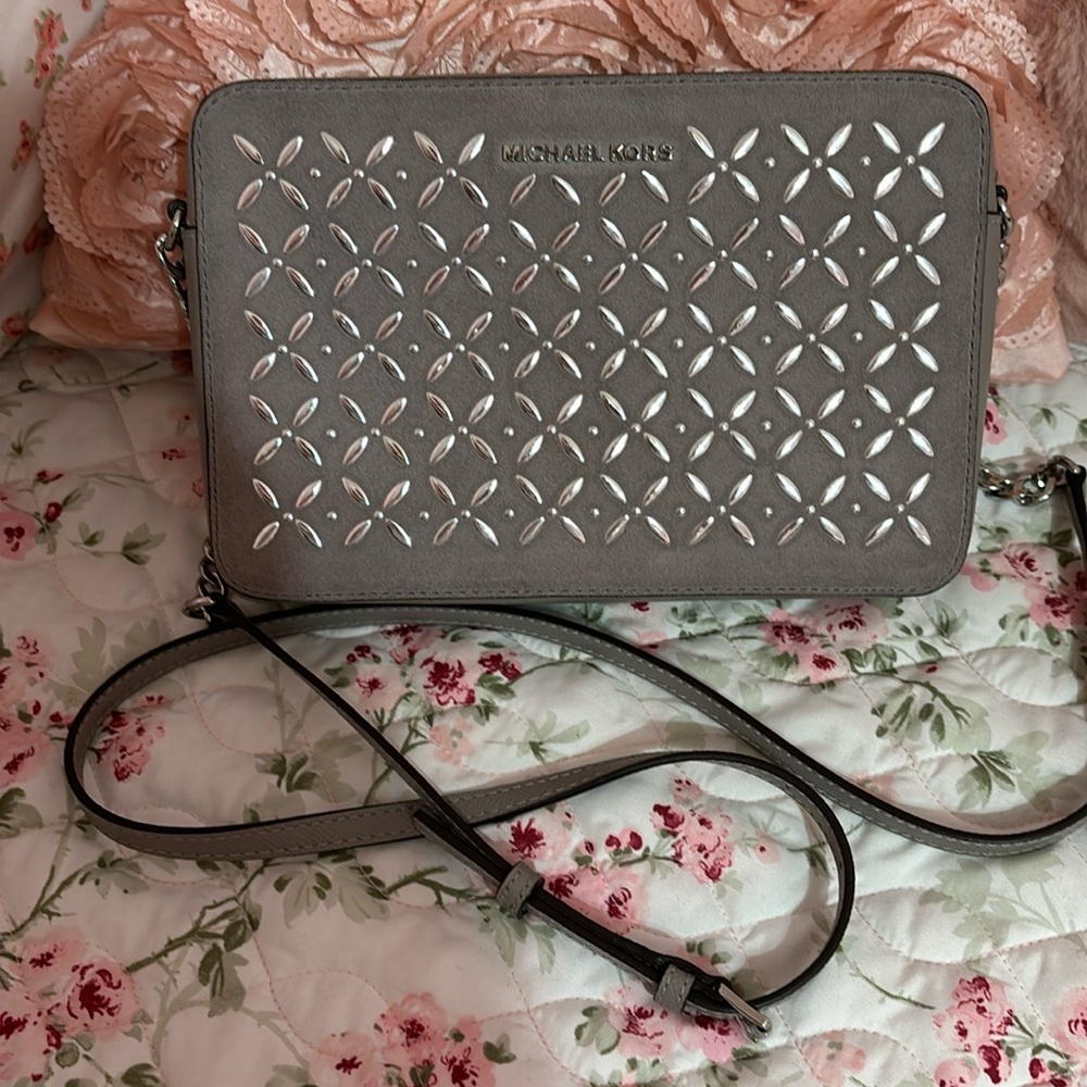 Michael Kors Gray Crossbody Bag